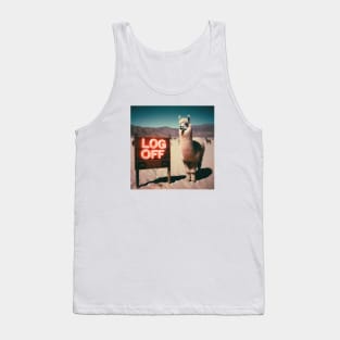 Log off alpaca Tank Top